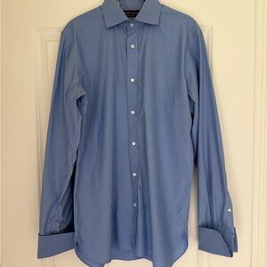 Ralph Lauren Purple Label Blue French Cuff Dress Shirt